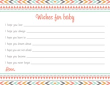 Light Pink Stripes Watercolor Flowers Baby Wishes