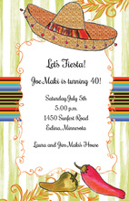 Happy Mexican Fiesta Duo Couple Invitations