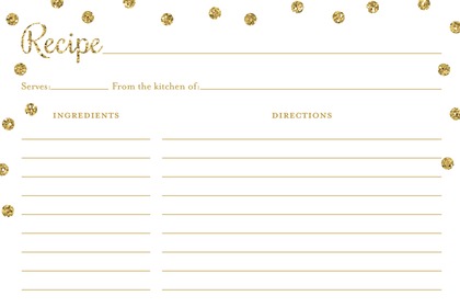 Faux Gold Glitter Dots Scavenger Hunt