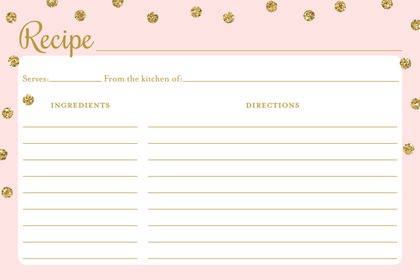 Gold Glitter Graphic Dots Pink Fill-in Invitations