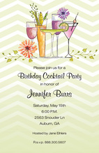 Swirl Margarita Invitations