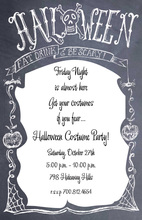 Fantastic Four Skeleton Dance Halloween Invitations