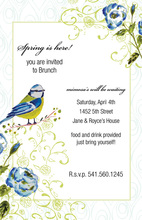 Charming Classic Mama Bird Invitation