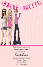 Fashion Happy Girls Together Invitation