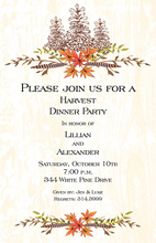 Beautiful Fall Leaves Invitations