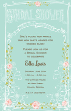 Shower Me In Roses Invitation