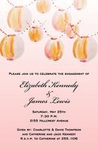 Monogram Festive Lanterns Invitation