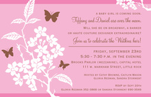 Butterflies and Babies Invitation