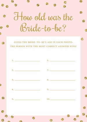 Gold Glitter Graphic Dots Pink Share A Memory Cards