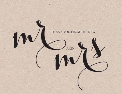 Bridal Script Thank You Cards