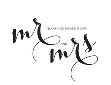 Bridal Script Thank You Cards