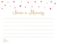 Gold Glitter Graphic Dots Pink Share A Memory Cards