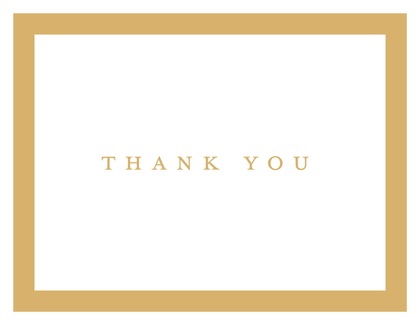 Simply Modern Pink Border Thank You Cards