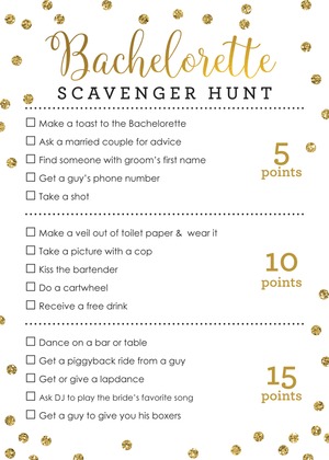 Gold Dots What's In Your Purse Game