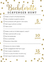 Faux Gold Glitter Dots Scavenger Hunt