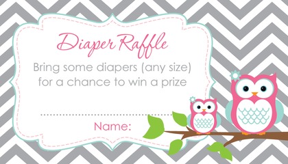 Deep Pink Adorable Hoot Baby Animal Name Game