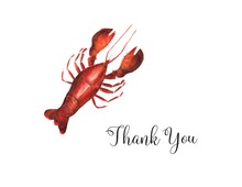 Watercolor Lobster Thank You Cards