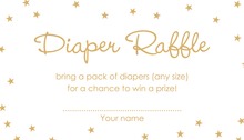 Chevron Yellow Elephant Baby Raffle Cards
