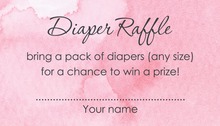 Pink Polka Dots Raffle Cards