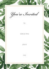 Watercolor Tropics Fill-in Invitations