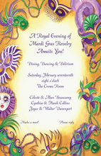 Mardi Gras Celebration Invitation