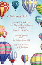 Hot Air Balloons Invitation