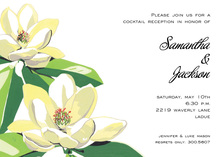 Watercolor Rose Bouquet Gold Script Invitations