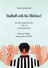 Pom Poms Cheer Leader Invitation