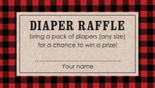 Blush Roses Diaper Raffle Cards