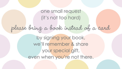 Mint Polka Dots Bring A Book Card