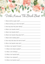 Watercolor Bouquet Black Who Knows Bride Best Game