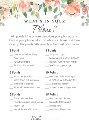 Watercolor Peach Cream Floral Wedding Tradition Quiz