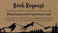 Whimsical Script Chalkboard Bring A Book Card