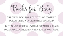 Pink Polka Dots Graphic Bring A Book Card