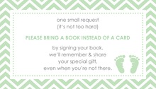 Mint Grey Chevron Bring A Book Card