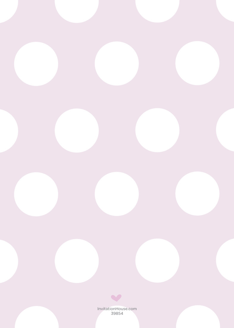 Lavender Polka Dots Fill-in Invites