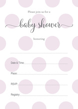 Lavender Polka Dots Fill-in Invites