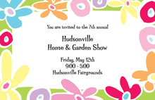 Bright Flower Garden Invitation