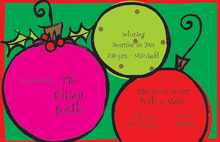 Holiday Ornaments Invitations