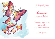 Flying Social Butterflies Invitation