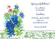 Watercolor Bluebonnet Bliss Invitations