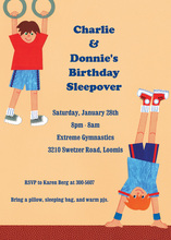 Kids Gym Party Invitations