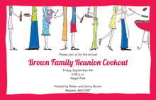 Family Cookout Feet Invitations