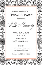 Classic Filigree Formal Border Invitations