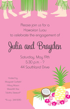 Trendy Tropical Hula Ankles Invitation