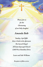 Heavenly Light In The Sky Invitation