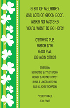 St Patty Invitation