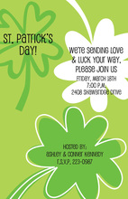 Modern Clovers St Patrick Invitation