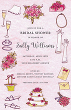 Wedding Day Bridal Affair Invitation