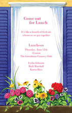 Barbecue Shower Couple Blue Invitations